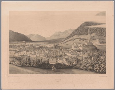 Vista de Chur em Grisões
Coire (Suisse) (título sobre o objecto) de Théodore Achille Louis Dumoncel
