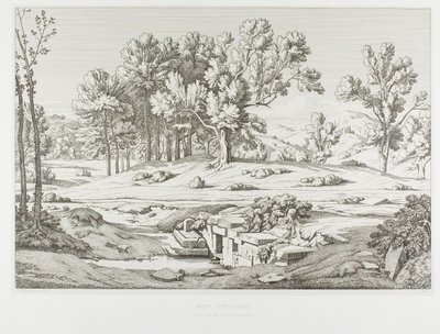 Vista de uma das nascentes do Monte Pentéli de Théodore Caruelle d