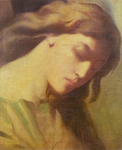 Um anjo, estudo para o Monte das Oliveiras, 1840 de Théodore Chassériau