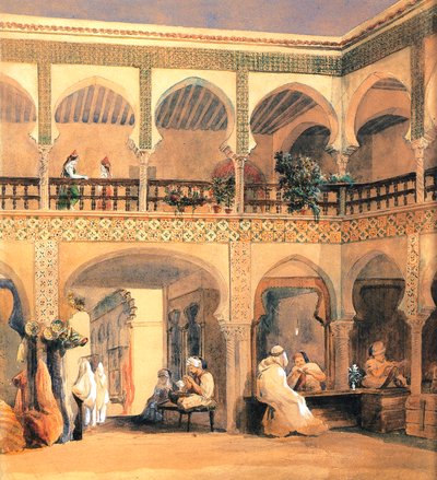 Bazar em Orleans, na década de 1840. de Théodore Chassériau