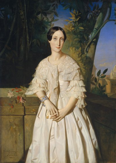 Condessa de La Tour-Maubourg Marie-Louise-Charlotte-Gabrielle Thomas de Pange ..., 1841. de Théodore Chassériau