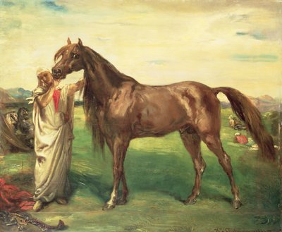 Hadji, um garanhão árabe, 1853 de Théodore Chassériau
