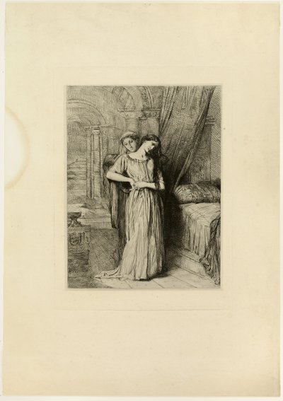 Se eu morrer antes de ti, prato oito de Otelo de Théodore Chassériau