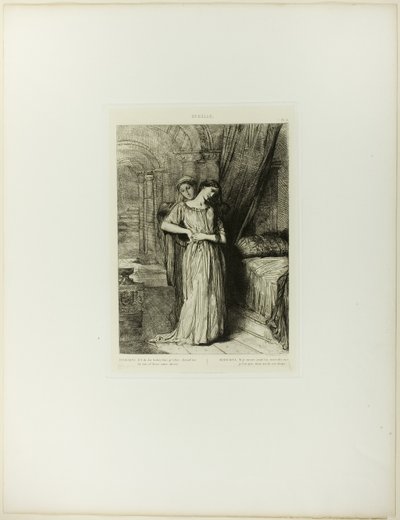 Se eu morrer antes de ti, prato oito de Otelo de Théodore Chassériau