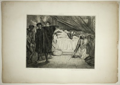 O cão espartano, prato quinze de Otelo de Théodore Chassériau