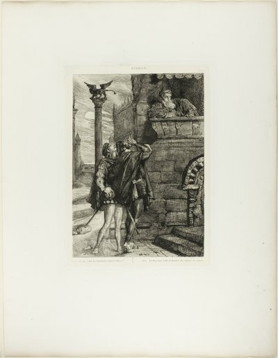Acorda! Que Ho! Brabantio!plate 1 (ato 1, cena 1) de Otelo de Théodore Chassériau