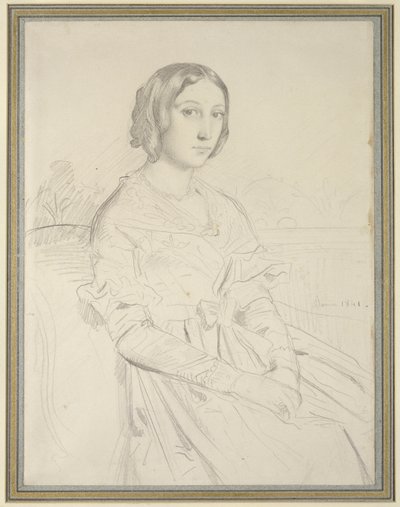 Retrato de uma jovem mulher, 1841 de Théodore Chassériau