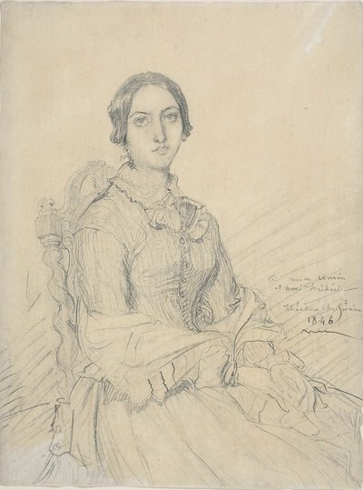 Retrato da Baronesa Chassériau de Théodore Chassériau