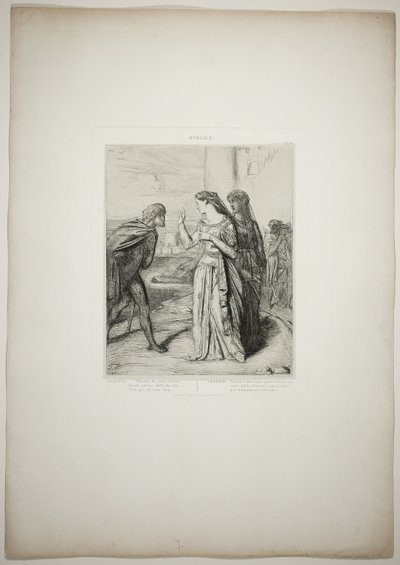 Portanto, sê alegre, Cássio, sexto prato de Otelo de Théodore Chassériau