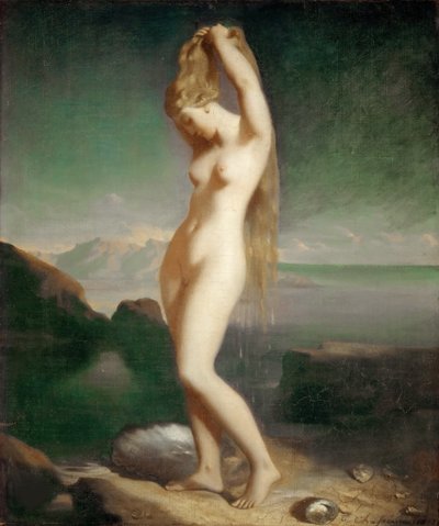 Vênus Anadiomene, 1838. de Théodore Chassériau