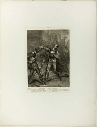 Vilão, Tu Morres, prato dez de Otelo de Théodore Chassériau