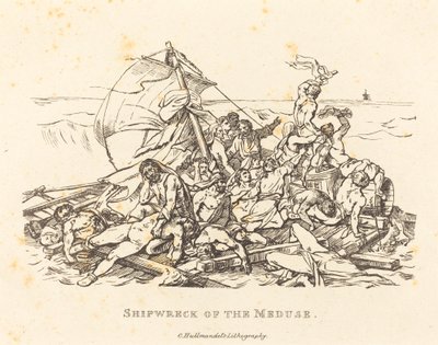 Naufrágio da Medusa de Théodore Gericault and Nicolas Toussaint Charlet