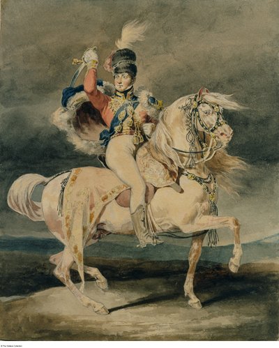 Géricault - Jorge IV como Príncipe de Gales (depois de Harlow), provavelmente 1820 - 1821 de Theodore Gericault