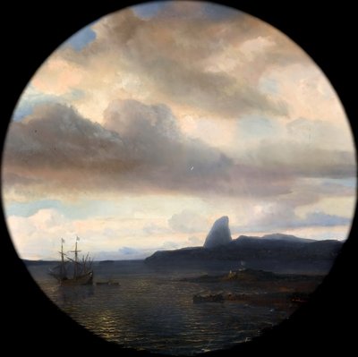 Villegagnon Entrando na Baía do Rio de Janeiro em 10 de novembro de 1555 de Jean Antoine Theodore Gudin