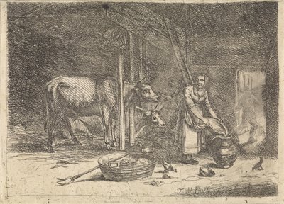Vacaria com leiteira de Théodore Wynant Stallenbergh