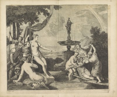 Diana descobre a gravidez de Callisto . de Théodorus van Kessel