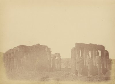 Visão geral do Ramesseum de Théodule Devéria