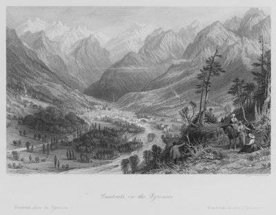 Cauterets, nos Pirenéus (gravura) de Thomas (after) Allom