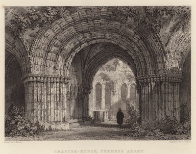 Capítulo-Casa, Abadia de Furness (gravura) de Thomas (after) Allom