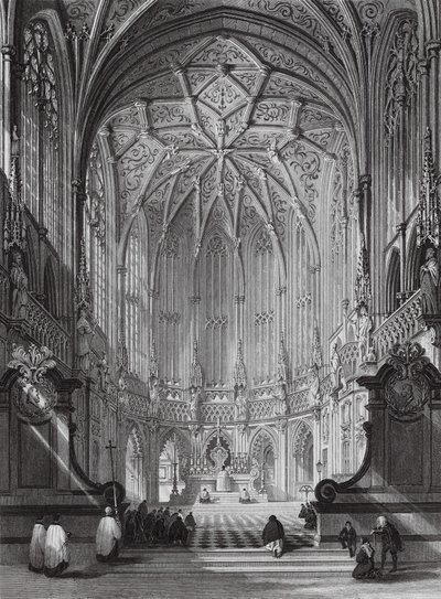 Igreja de São Tiago, Liège (gravura) de Thomas (after) Allom