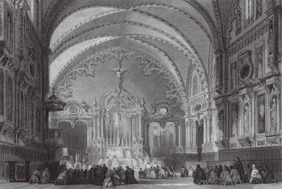 Igreja de St. Tour, Toulouse (gravura) de Thomas (after) Allom