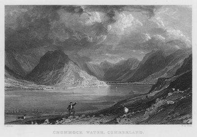Crummock Water, Cumberland (gravura) de Thomas (after) Allom