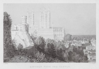 Lincoln do Castelo (gravura) de Thomas (after) Allom