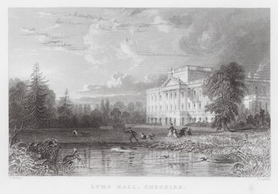 Lyme Hall, Cheshire (gravura) de Thomas (after) Allom