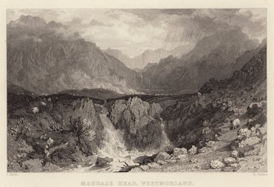 Mardale Head, Westmorland (gravura) de Thomas (after) Allom