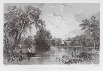Rufford Hall, Nottinghamshire (gravura) de Thomas (after) Allom