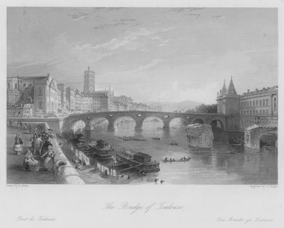 A Ponte de Toulouse (gravura) de Thomas (after) Allom