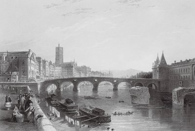 A Ponte de Toulouse (gravura) de Thomas (after) Allom