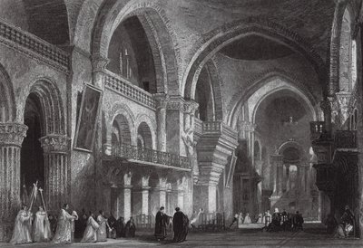 A Catedral de Angouleme (gravura) de Thomas (after) Allom