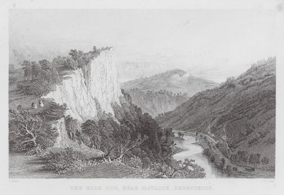 O Alto Tor, perto de Matlock, Derbyshire (gravura) de Thomas (after) Allom