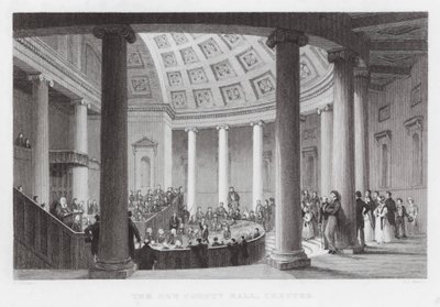 The New County Hall, Chester (gravura) de Thomas (after) Allom