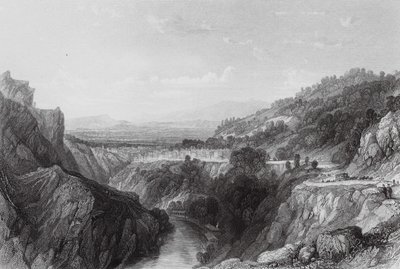 Thiers, Puy-de-Dome (gravura) de Thomas (after) Allom