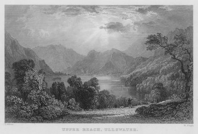 Alcance Superior, Ullswater (gravura) de Thomas (after) Allom