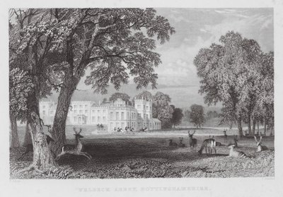 Welbeck Abbey, Nottinghamshire (gravura) de Thomas (after) Allom