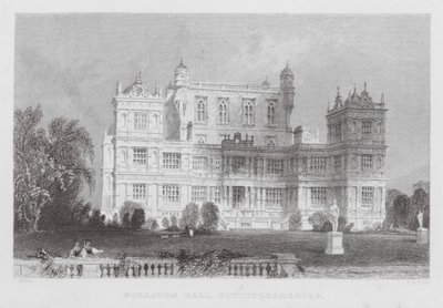 Wollaton Hall, Nottinghamshire (gravura) de Thomas (after) Allom
