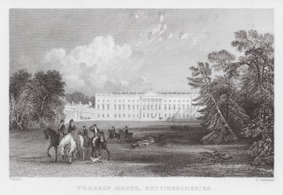 Worksop Manor, Nottinghamshire (gravura) de Thomas (after) Allom