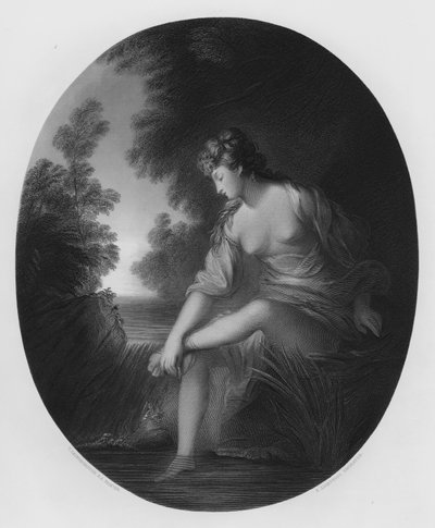 Musidora, a partir da foto na Galeria Vernon (gravação) de Thomas (after) Gainsborough