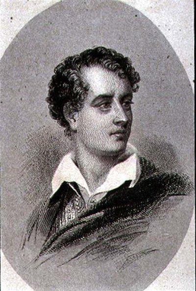 Retrato de George, Lord Byron (1788-1824) (gravura) de Thomas (after) Phillips