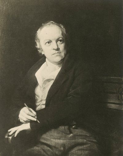 William Blake, poeta e artista inglês (litho) de Thomas (after) Phillips