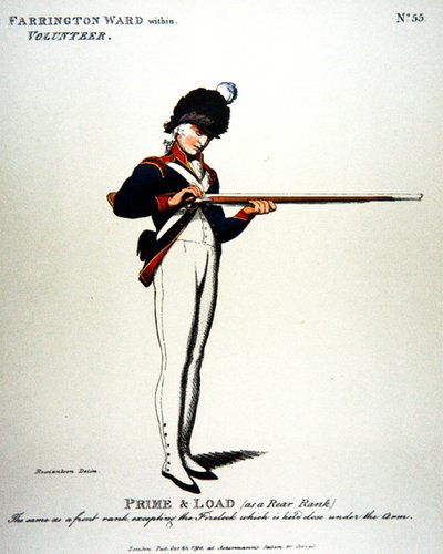 Farrington Ward, dentro, Voluntário de Thomas (after) Rowlandson