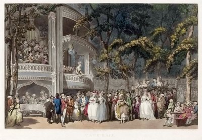 Vauxhall Gardens, Londres no século XVIII de Thomas (after) Rowlandson
