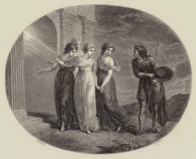 O Convite, do "Progresso do Peregrino" (gravura) de Thomas (after) Stothard
