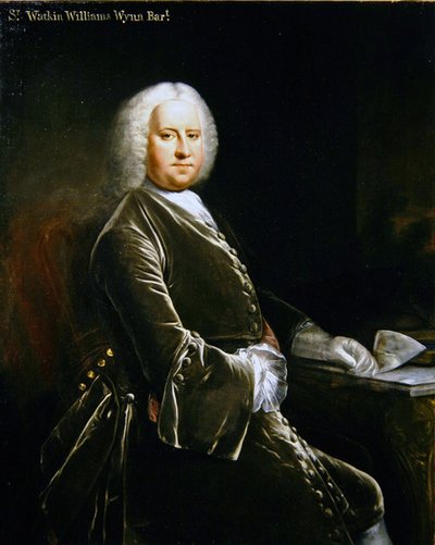 Retrato de Sir Watkin Williams Wynn, 3º Bt., final da década de 1730 (óleo sobre tela) de Thomas (attr. to) Frye