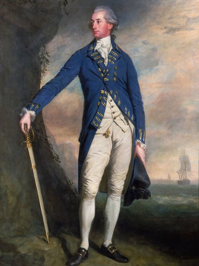 Capitão Sir George Montagu (1750-1829), c.1780-90 (óleo sobre tela) de Thomas (attr.to) Beach