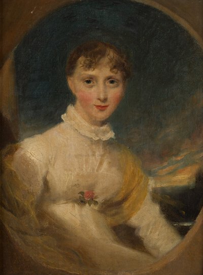 Retrato de uma menina (óleo sobre tela) de Thomas (circle of) Lawrence