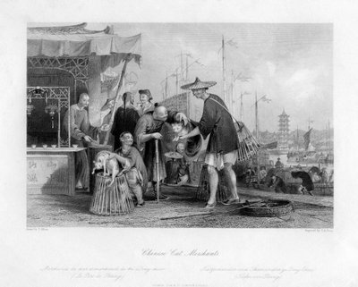 Chinese Cat Merchants, século XIX. de Thomas Abel Prior